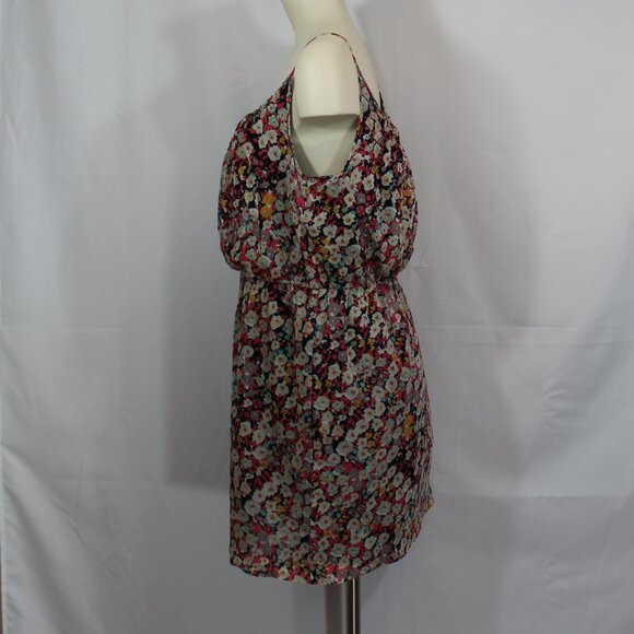 BCBgeneration Women's Floral Tie lined  Sleeveless cotton Short Dress size Large - Picture 3 of 7